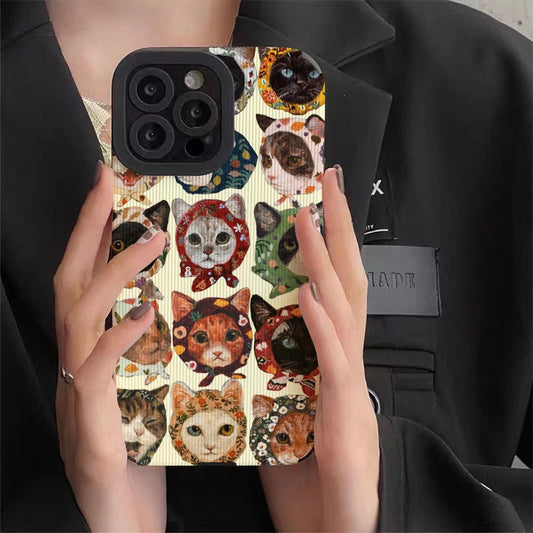 FALL CAT INSPIRED PHONE CASE