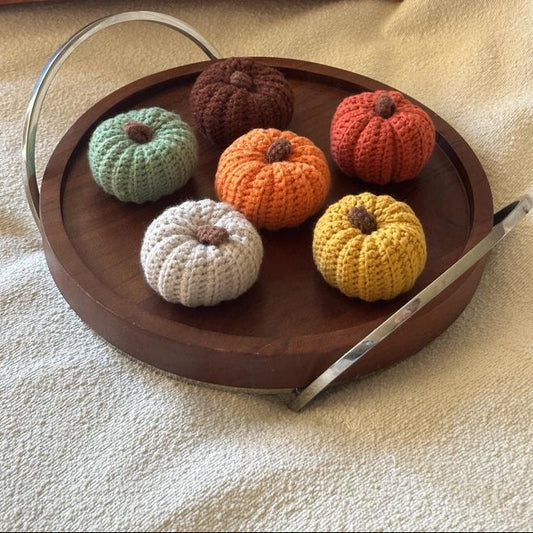 MINI KNITTED FALL INSPIRED PUMPKIN DECOR