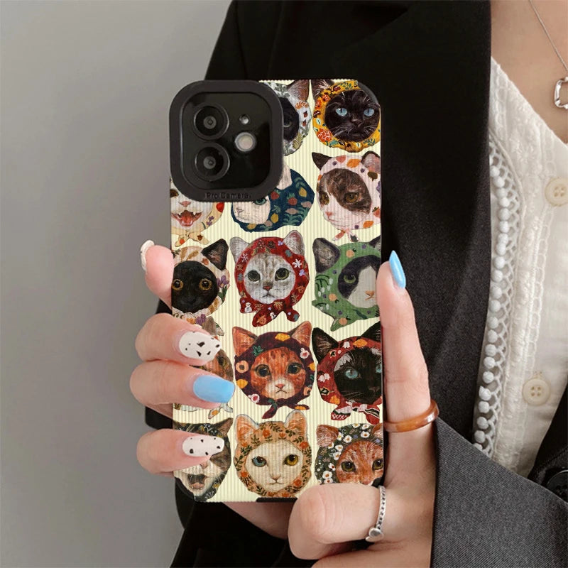 FALL CAT INSPIRED PHONE CASE