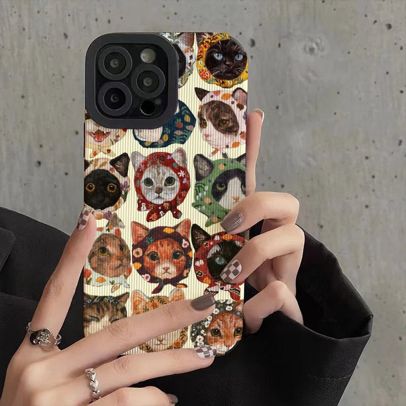 FALL CAT INSPIRED PHONE CASE