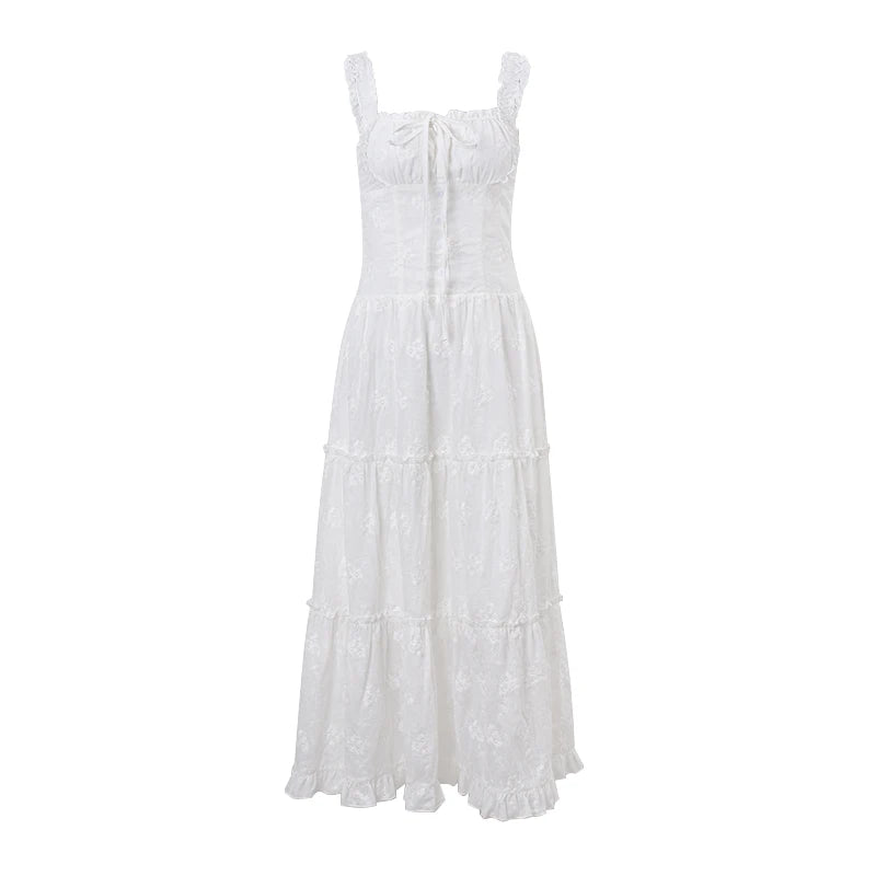 PRINCESS RUNCHED FLOWY DRESS