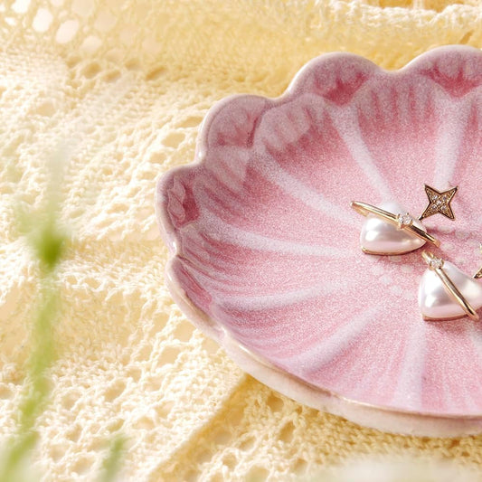 CERAMIC SHELL INSPIRED TRINKET DISH